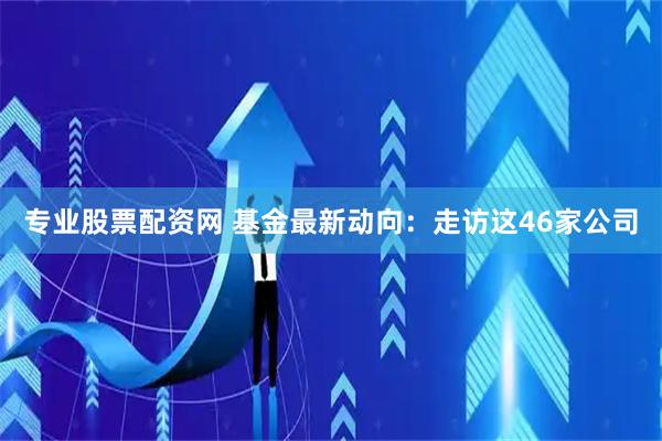 专业股票配资网 基金最新动向：走访这46家公司